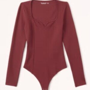 Long-Sleeve Ponte Sweetheart Bodysuit
